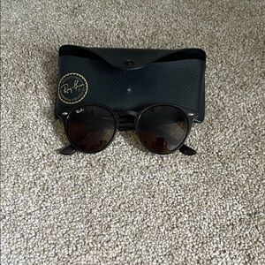 Ray-Ban Classic Black Sunglasses with Brown Lenses